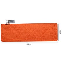 아웃도어 USB 보온 슬리핑 매트 절연 캠핑 슬리핑 매트리스 슬리핑 백 매트리스, Orange