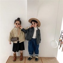colorful gourd여아 남아 PU자켓 바람막이 야상 캐주얼 자켓 코트