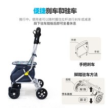 일제 노인 보행기 접이식 보행 카트 쇼핑 트롤리 수납, OD10A 라벤더