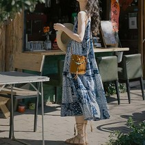 페이즐리끈나시원피스