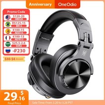 레트로 전화기 Oneodio Fusion A70 블루투스 헤드폰 스테레오 오버 이어 무선 헤드셋 전문 녹음 스튜디오 모니터 DJ