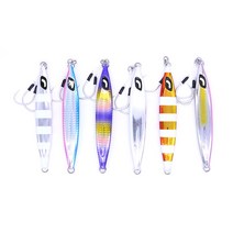 지깅 루어 130g 160g 1pc OCEA 느린 지그 금속 지그 정어리 낚시 이스카 인조 루어 미끼 낚시 지그 위드 후크로 낚시를 합니다, 옐로우