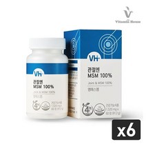 비타민하우스 관절엔 MSM 100% 6병/12개월분, 상세 설명 참조, 단일옵션
