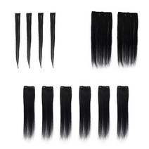 55cm 내가하는 셀프가발 탈부착 똑딱핀 인모피스 12피스 2종, 12(A)1핀x4개+2핀x6개, #6