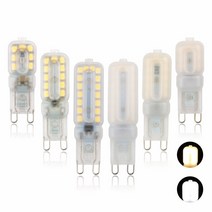전조등 전구 G9 LED 조도 가능 ac110 V 220V 전구 5W 웜 화이트 쿨 램프 지사 교체 전통적인 할로겐 조명, 02 Cool White_01 그렇습니다, 09 9W 110V Milky Cover