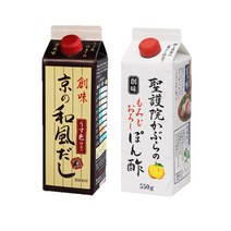 소미 쿄노와후다시 500ml 유자폰즈 550g 세트 - 샤브샤브 육수 소스 밀푀유나베 소스