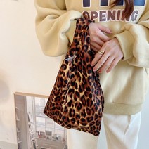 어썸메이드 레오파드 호피 데일리 에코백