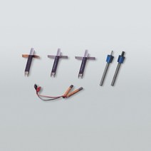 (JLS) 과학실험용 전극 4종 (구리 아연 스텐 탄소) 전기분해 전극전위 전하량측정실험 과학교과물품, 구리전극 1개