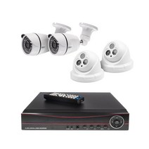 4 CCTV 세트 DVR 실시간 모니터링 가게 편의점 야외 매장 보안 감시 오피스 씨씨티비 자가 업소용 방범 실외 카메라 녹화기 채널 설치, 본상품선택, 본상품선택