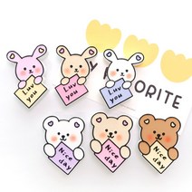 러브 나이스 토끼 곰돌이 방향제+리필오일5ml+선물포장 무료 차량용 석고방향제 차량방향제, 1.다우니에이프릴, 러브유 토끼 핑크