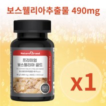 [옵티마이저] 네이처그랜드 프리미엄 보스웰리아 골드 1000mg*60정 1박스, 60g, 60정