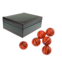 KOFULL 골프공 고급 골프선물세트 고반발 스포츠캐릭터 골프볼 6구 세트, 농구공 6구세트