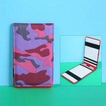 스크린골프메모리폼 1P 가죽 골프 스코어 카드 홀더 훈련 노트북 성능 점수 ookkeeper ∓ 2ps 연필, 06 mouflge Purp