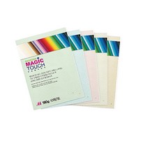 두성종이 매직터치 A4 사무용지 180g 10매 컬러 팬시페이퍼 44색상, 139-청색
