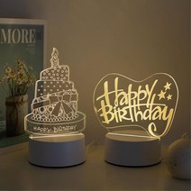 특별한 선물 USB연결 LED 아크릴무드등 취침등 작은 아크릴등 장식, 3.달 곰돌이, 3.달 곰돌이