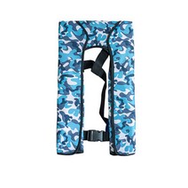 신제품 완전 자동팽창식 낚시구명조끼 낚시조끼LJ1, 밀리터리블루