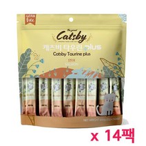 친절한도그씨 캐츠비 타우린플러스 12g 700개 연어 고양이간식, 단품