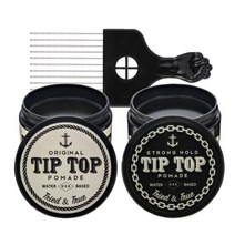 팁탑 오리지널 포마드+팁탑 포마드 스트롱홀드 헤어왁스+바버샵 콤브 set, 각1개, 120g
