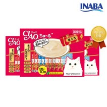 희동이네 고양이 간식 이나바 챠오츄루 참치버라이어티 40P, 4개