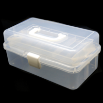 휴대용 3단 투명 멀티 공구함 소