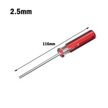 육각 스크루 드라이버 세트 1.5mm-6mm 자석 플랫 헤드 전자 제품 가구 수리 도구 수공구, [03] 2.5mm