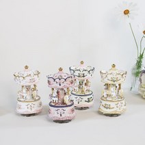 헐끄 코스트코 워터볼 촬영소품 여자친구 선물 크리스마스 움직이는 회전목마 감성 오르골, 바이올렛