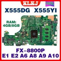 X555DG 노트북 마더 보드 E1 E2 A6 A8 A9 A10 FM8800P 8GB/4GB-RAM Asus X555D X555YA X555YI A555Y 메인 100% 테스트, [05] A9 4GB DIS, 05 A9 4GB DIS
