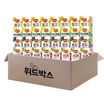 [위드박스] 델몬트 드링크팩 190ml 32개 (사과8+포도8+파인애플8+망고8)