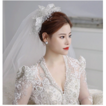 럭셔리 크리스탈 헤어핀 태슬 파티 신부 웨딩헤어 액세서리 도매 신부 드레스 헤드룸 액세서리 앵커