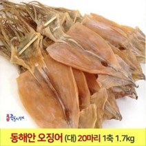 오징어 1축 (大) (20마리) 1.7kg 동해안 건오징어, 20마리, 상세페이지 참조