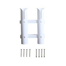 내구성 플라스틱 낚시 막대 랙 홀더 브래킷 보트 상자 장비에 한 스탠드, 01 White