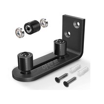 미닫이문레일 덧문 레일문 문짝교체 슬라이딩도어, 베어링이있는두개의작은바퀴가있는새제품