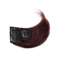 마녀플랜트 여성 똑딱핀 부분 가발 정수리뽕 옆머리 볼륨 가발, 다크브라운10cm