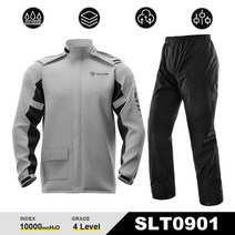 바이크부츠오토바이 비옷 방수 바이커 레인 커버 여성 남성 자켓 바지 캠핑 하이킹 낚시 의류, 02 SLT0901-Gray