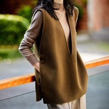 아디핏걸 사이드 트임 브이 베스트 조끼