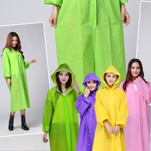 [써보니조트라] EVA 우비 휴대용 남녀공용 우의 비옷 레인코트 일회용