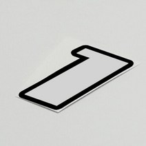 헬멧스티커 오토바이 헬멧 자동차 바이크 데칼 스티커 JKZ-STKART 비닐 다이 컷 더블 레이어 번호 네온 형, 01 1_02 60mm high