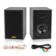 캔스톤 R360 프리미엄 2채널 북쉘브 스피커 우든 40W