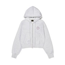 브라운브레스 BROWNBREATH EMBLEM CROP 후드 ZIP UP - ASH (P142737)