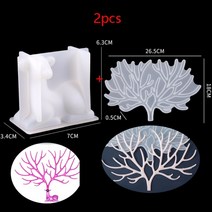 DIY 쥬얼리 비즈 공예1pcs 3d 동물 에폭시 수지 실리콘 금형 늑대 토끼 곰 공예, 1-1set 사슴과 뿔