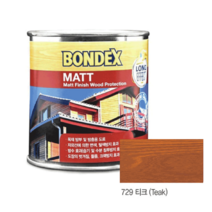 본덱스 MATT 방부방충 오일스테인 729티크 (375ml)