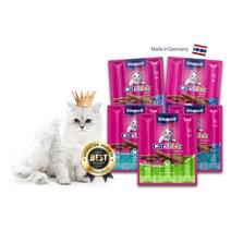 비타크래프트 고양이 간식 캣스틱 연어 가자미 대구 코어피쉬 6g 5종, 3.캣스틱 대구&코어피쉬 6g