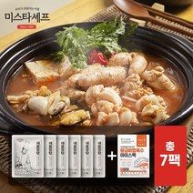 미스타셰프 해물알탕 550g 6+1팩 총7팩 차돌된장찌개 증정, 미스타셰프/해물알탕 550g 7팩