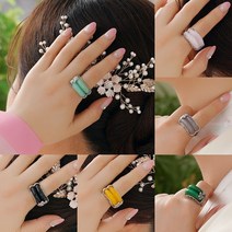 살롱드메리 능소화 옥반지 혼주반지 한복반지 쌍가락지 옥가락지 결혼식반지 반지