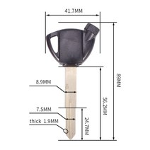바이크키복사 보조키 열쇠복사 탑케이스 사이드 3Pcs 오토바이 키 스즈키 자석 도난 방지 잠금 장치에 대, 01 1 PCS Black