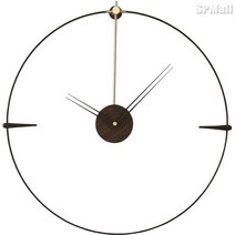 북유럽 벽시계 손예진 백종원 바르셀로나 뉴안다 스페인 인테리어 시계, 골드코어, 70cm, 솔리드 포인터