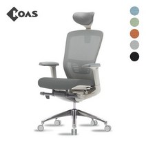 [코아스]에르체 메쉬의자 헤드포함 그레이 외 4색 중 택1 OSCH0800HAA, 등판 그린+좌방석 인조가죽