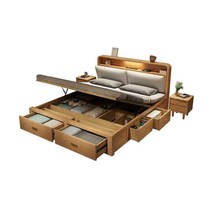 리프트업침대 선반 월베드 원룸 침대 평상형, 1200mmx2000mm 싱글 침대