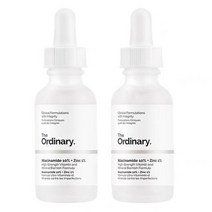 THE ORDINARY Niacinamide Plus Zinc 디오디너리 나이아신아마이드 10% 플러스 징크 1%, 2개, 30ml
