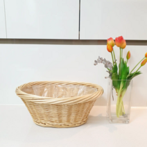 라탄과일바스켓 감자 양파보관바구니 예단과일바구니 진열바스켓 다용도수납바구니(42x35x16), 라탄타원바구니